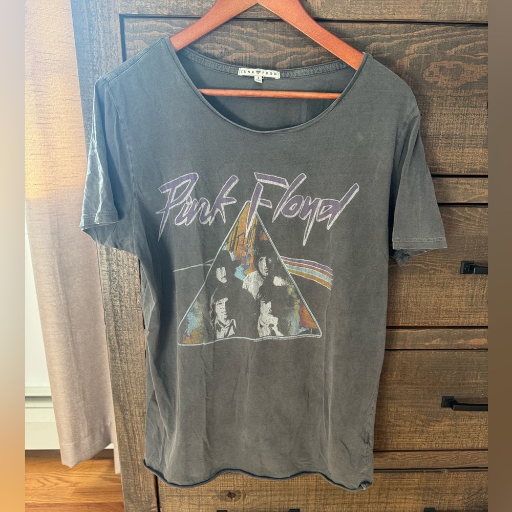 Pink Floyd Junk Food Clothing Gray T-Shirt